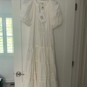 Ulla Johnson White cotton maxi dress- Claribel